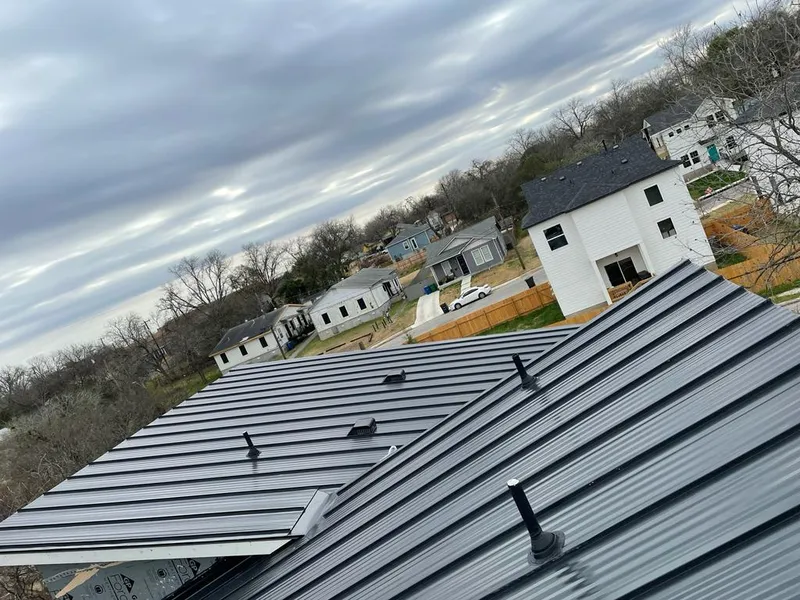 Standing seam metal roof panels with vents for Skylight Repair in Tanaina